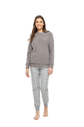 MOD Women Round Neck Pajama Set